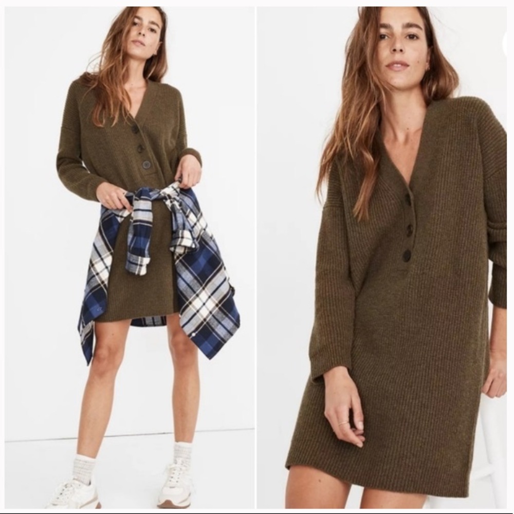Madewell Henley Sweater Dress